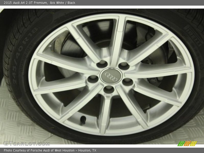 Ibis White / Black 2015 Audi A4 2.0T Premium