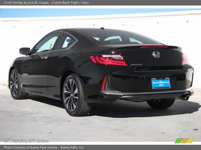 Crystal Black Pearl / Ivory 2016 Honda Accord EX Coupe