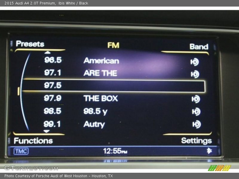 Ibis White / Black 2015 Audi A4 2.0T Premium