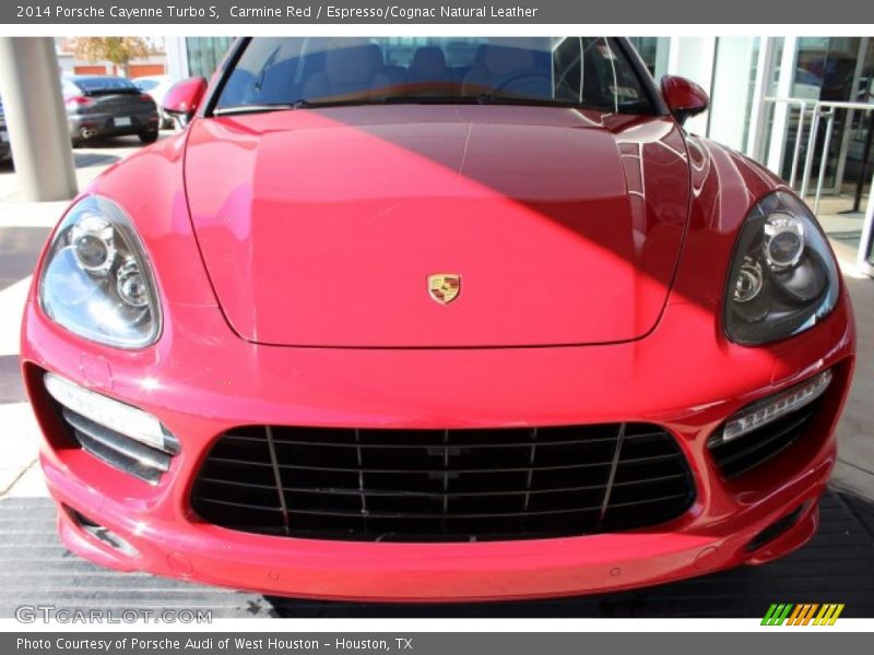 Carmine Red / Espresso/Cognac Natural Leather 2014 Porsche Cayenne Turbo S