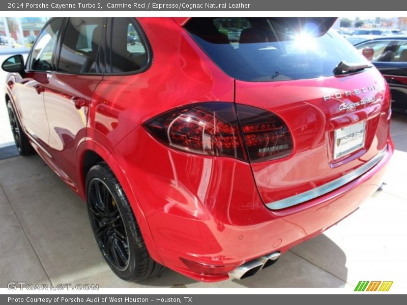 Carmine Red / Espresso/Cognac Natural Leather 2014 Porsche Cayenne Turbo S