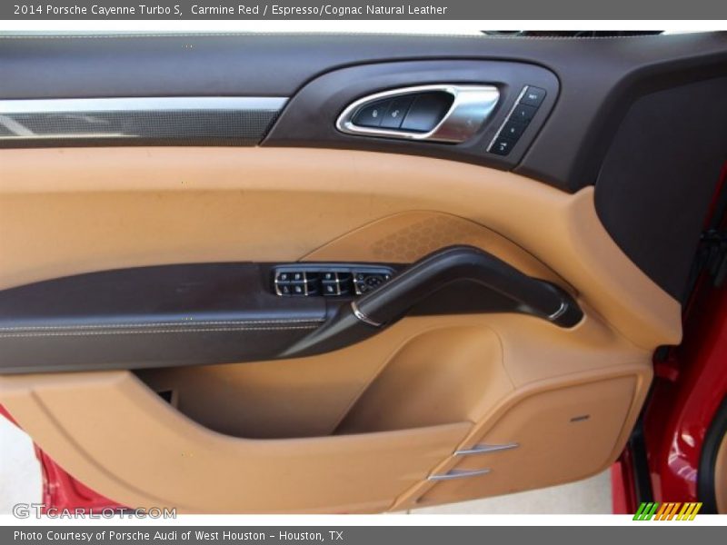 Carmine Red / Espresso/Cognac Natural Leather 2014 Porsche Cayenne Turbo S