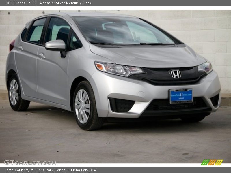 Alabaster Silver Metallic / Black 2016 Honda Fit LX