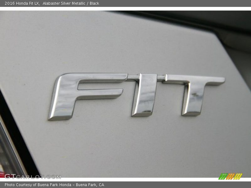 Alabaster Silver Metallic / Black 2016 Honda Fit LX
