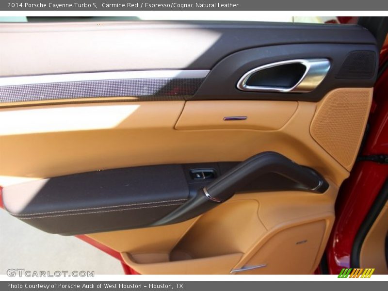Carmine Red / Espresso/Cognac Natural Leather 2014 Porsche Cayenne Turbo S