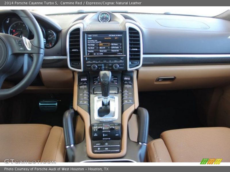 Carmine Red / Espresso/Cognac Natural Leather 2014 Porsche Cayenne Turbo S