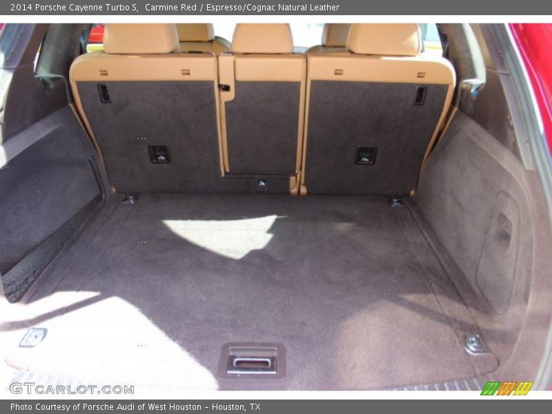 Carmine Red / Espresso/Cognac Natural Leather 2014 Porsche Cayenne Turbo S