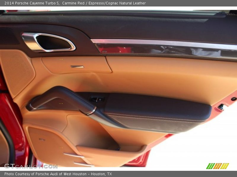Carmine Red / Espresso/Cognac Natural Leather 2014 Porsche Cayenne Turbo S