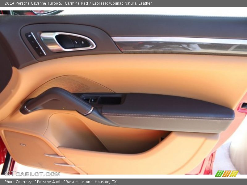Carmine Red / Espresso/Cognac Natural Leather 2014 Porsche Cayenne Turbo S