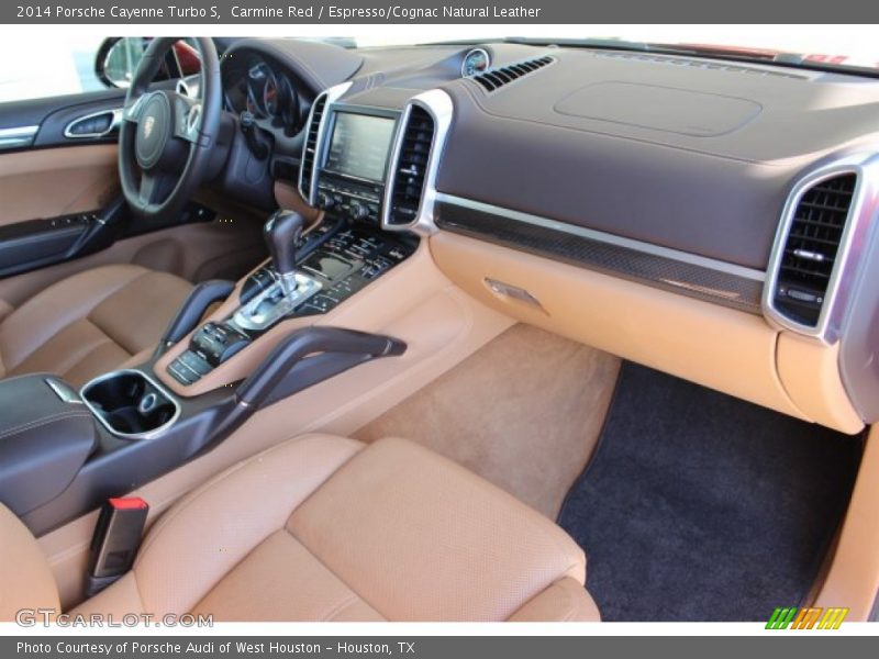 Carmine Red / Espresso/Cognac Natural Leather 2014 Porsche Cayenne Turbo S