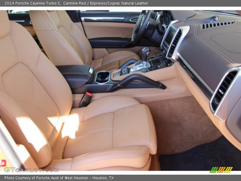 Carmine Red / Espresso/Cognac Natural Leather 2014 Porsche Cayenne Turbo S