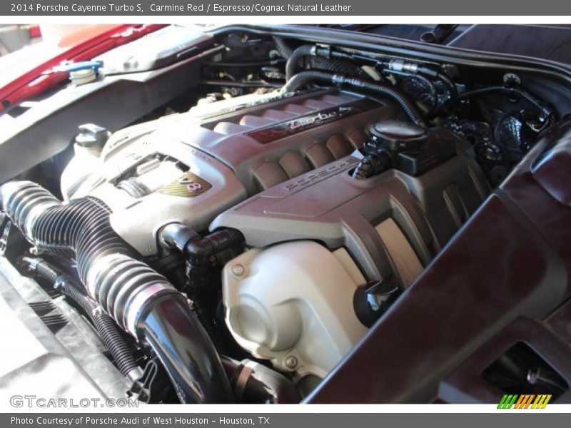 Carmine Red / Espresso/Cognac Natural Leather 2014 Porsche Cayenne Turbo S