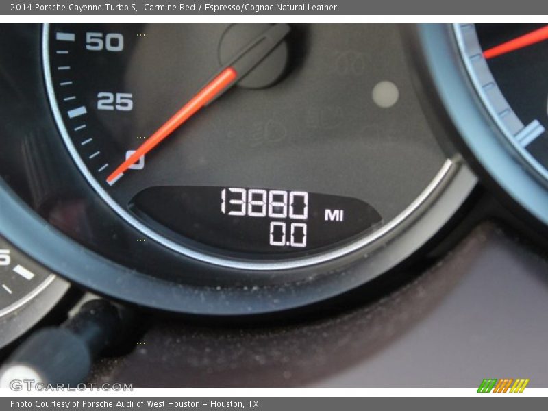 Carmine Red / Espresso/Cognac Natural Leather 2014 Porsche Cayenne Turbo S