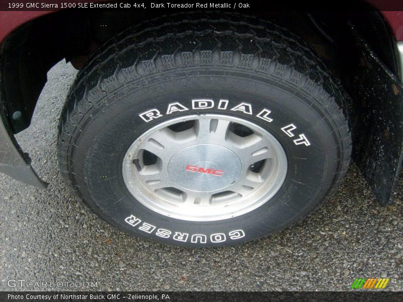 Dark Toreador Red Metallic / Oak 1999 GMC Sierra 1500 SLE Extended Cab 4x4