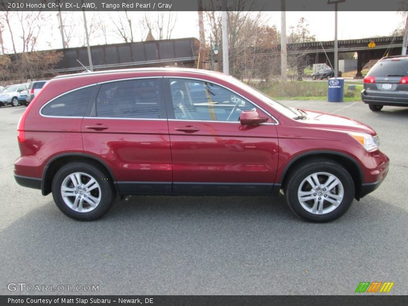 Tango Red Pearl / Gray 2010 Honda CR-V EX-L AWD