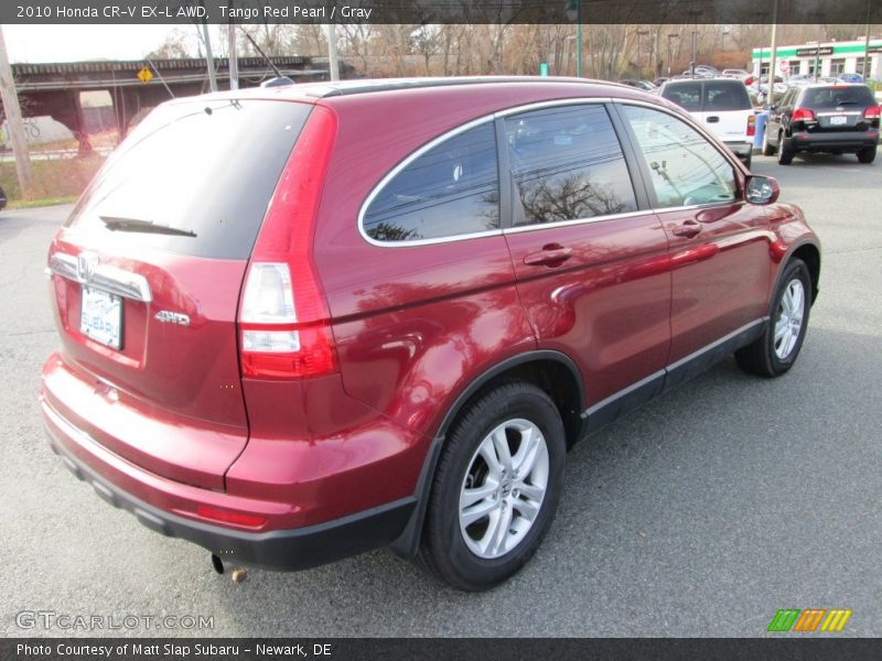 Tango Red Pearl / Gray 2010 Honda CR-V EX-L AWD