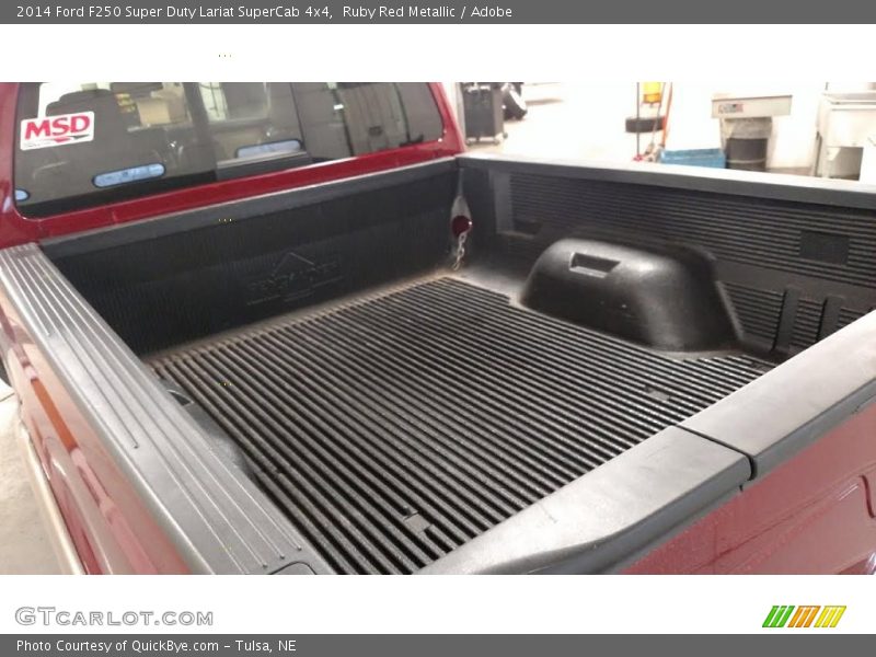 Ruby Red Metallic / Adobe 2014 Ford F250 Super Duty Lariat SuperCab 4x4