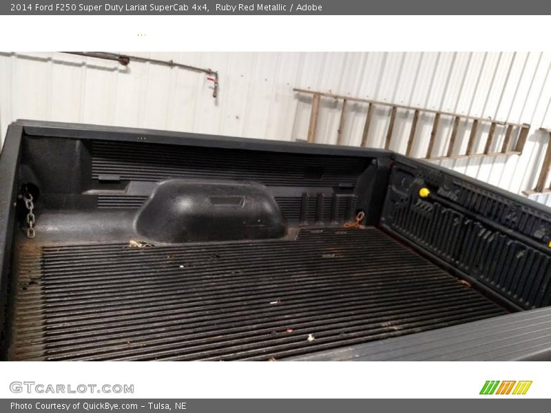 Ruby Red Metallic / Adobe 2014 Ford F250 Super Duty Lariat SuperCab 4x4
