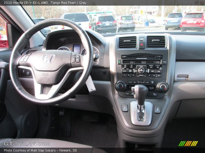 Tango Red Pearl / Gray 2010 Honda CR-V EX-L AWD