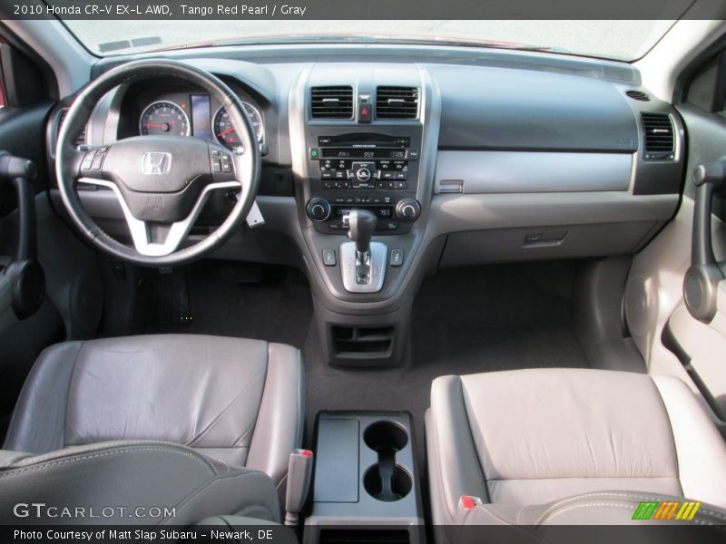 Tango Red Pearl / Gray 2010 Honda CR-V EX-L AWD