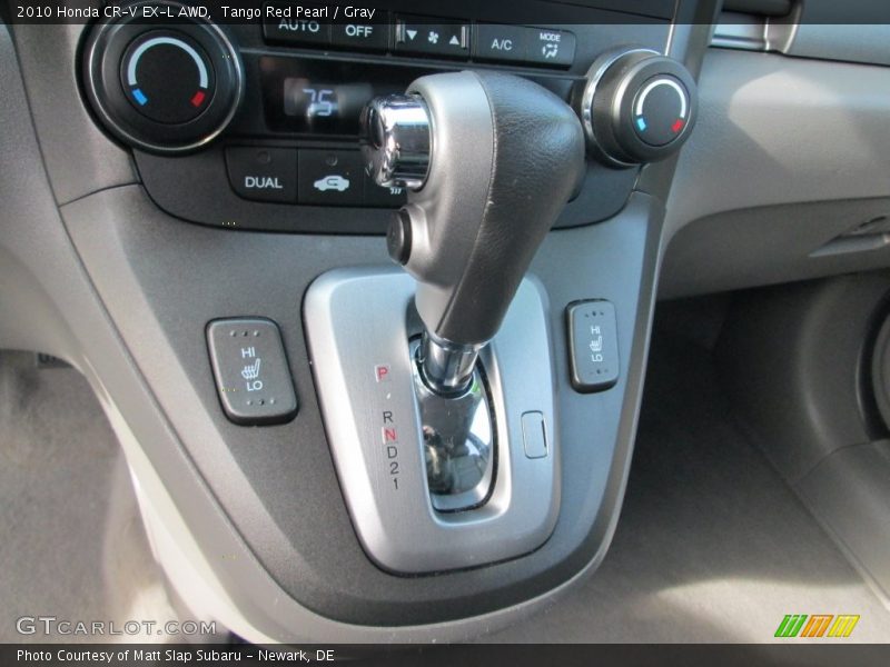 Tango Red Pearl / Gray 2010 Honda CR-V EX-L AWD