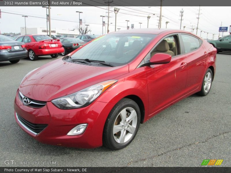 Red Allure / Beige 2012 Hyundai Elantra GLS