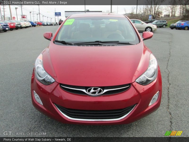 Red Allure / Beige 2012 Hyundai Elantra GLS