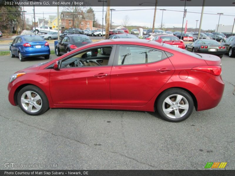 Red Allure / Beige 2012 Hyundai Elantra GLS