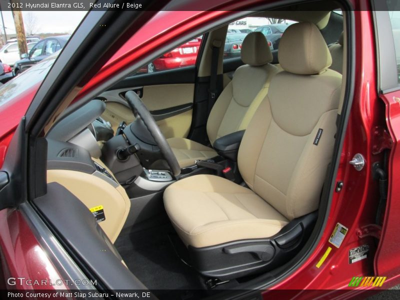 Red Allure / Beige 2012 Hyundai Elantra GLS