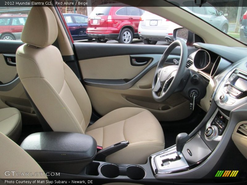 Red Allure / Beige 2012 Hyundai Elantra GLS