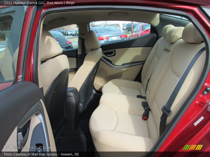 Red Allure / Beige 2012 Hyundai Elantra GLS