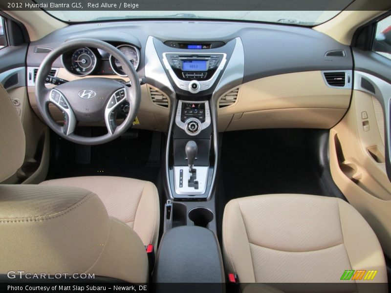 Red Allure / Beige 2012 Hyundai Elantra GLS