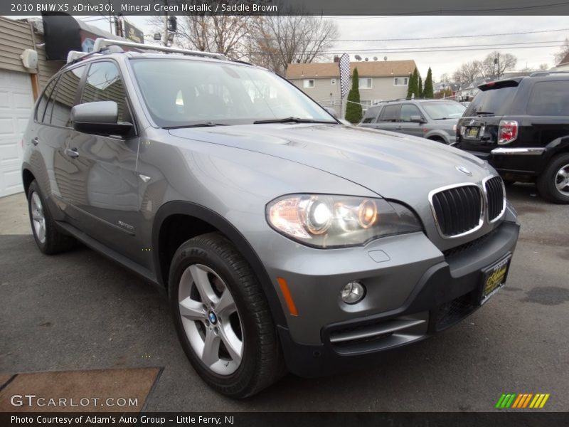 Mineral Green Metallic / Saddle Brown 2010 BMW X5 xDrive30i