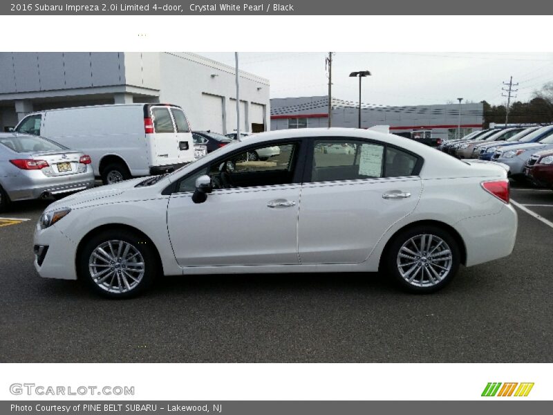 Crystal White Pearl / Black 2016 Subaru Impreza 2.0i Limited 4-door