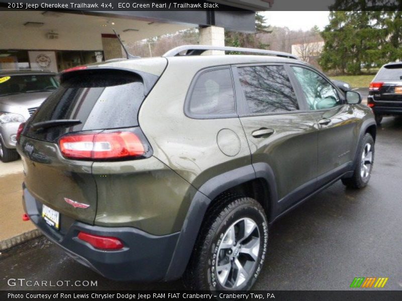 ECO Green Pearl / Trailhawk Black 2015 Jeep Cherokee Trailhawk 4x4