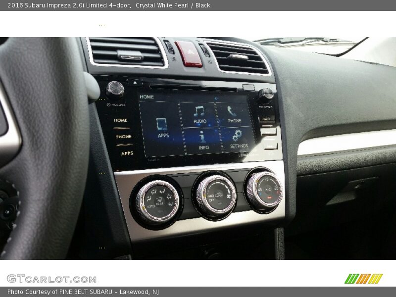Crystal White Pearl / Black 2016 Subaru Impreza 2.0i Limited 4-door