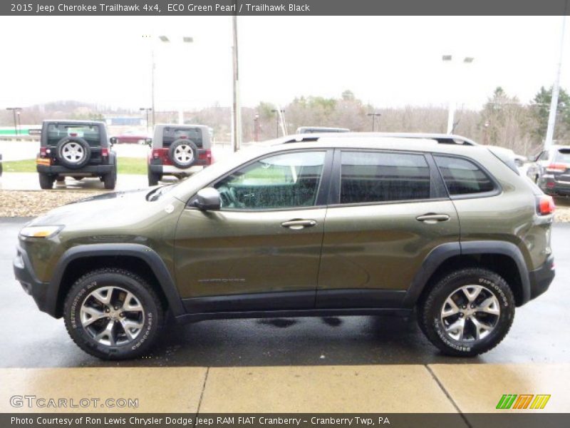 ECO Green Pearl / Trailhawk Black 2015 Jeep Cherokee Trailhawk 4x4