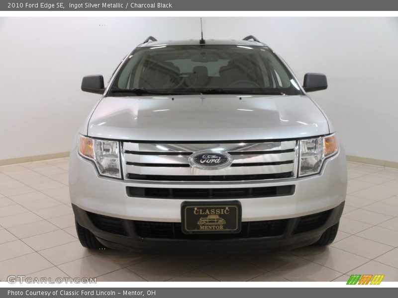 Ingot Silver Metallic / Charcoal Black 2010 Ford Edge SE