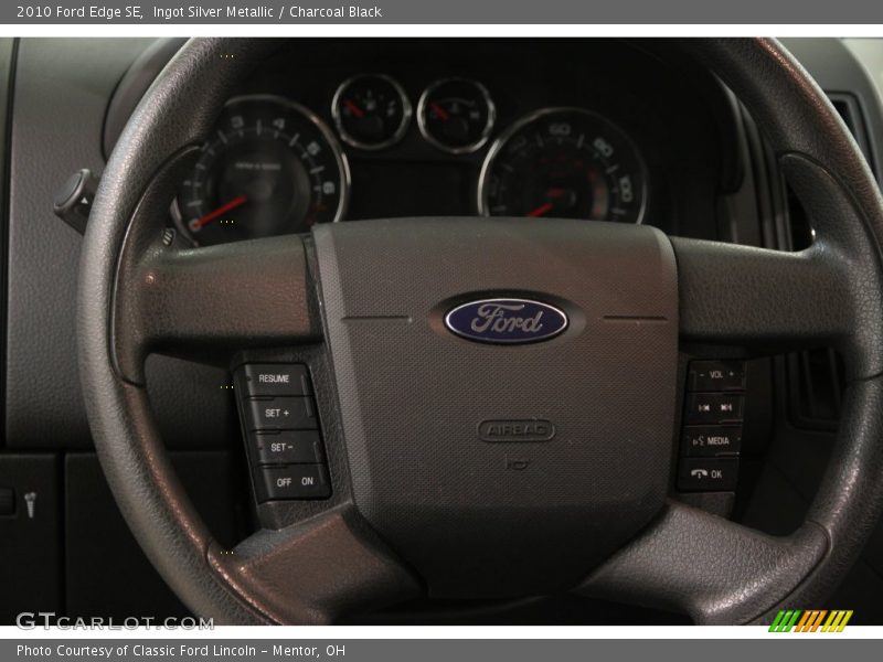 Ingot Silver Metallic / Charcoal Black 2010 Ford Edge SE