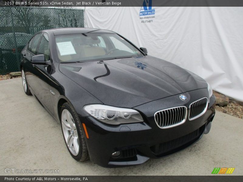 Jet Black / Venetian Beige 2013 BMW 5 Series 535i xDrive Sedan