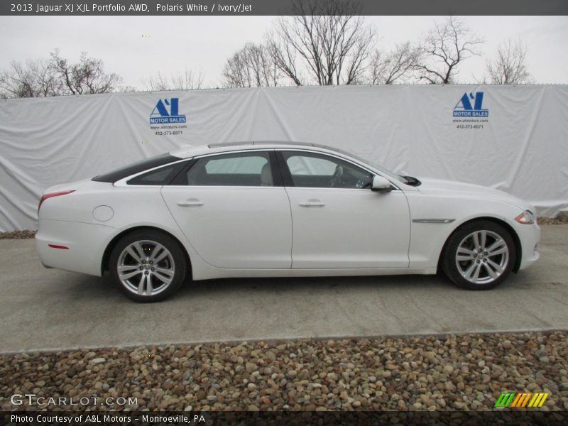 Polaris White / Ivory/Jet 2013 Jaguar XJ XJL Portfolio AWD