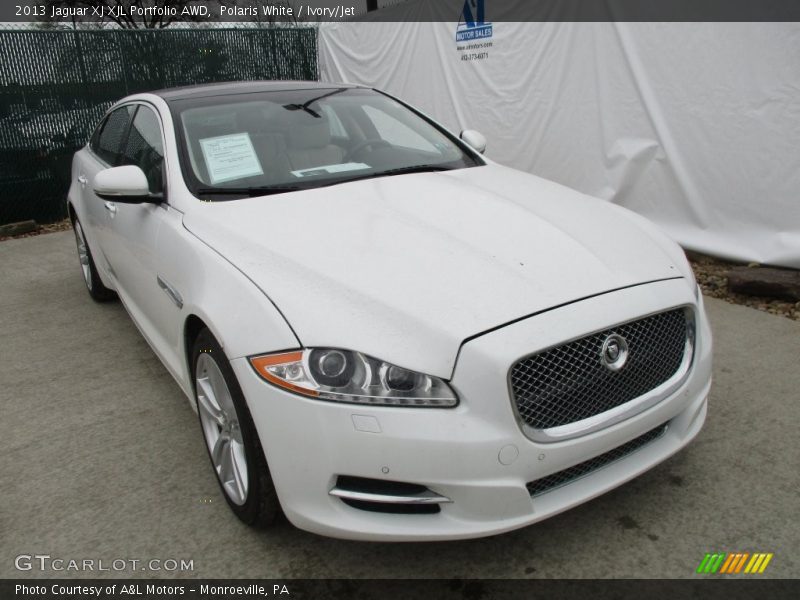 Polaris White / Ivory/Jet 2013 Jaguar XJ XJL Portfolio AWD