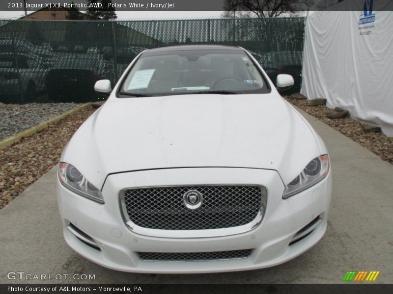 Polaris White / Ivory/Jet 2013 Jaguar XJ XJL Portfolio AWD