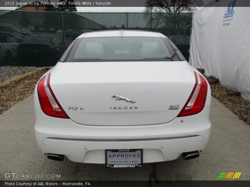 Polaris White / Ivory/Jet 2013 Jaguar XJ XJL Portfolio AWD