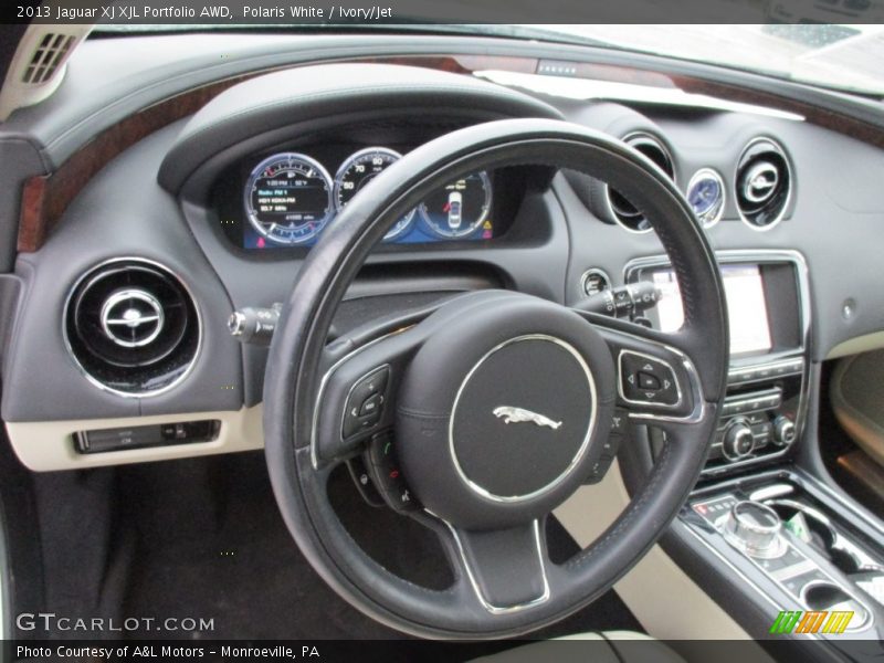 Polaris White / Ivory/Jet 2013 Jaguar XJ XJL Portfolio AWD