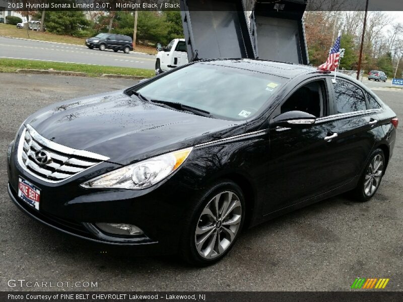 Midnight Black / Black 2013 Hyundai Sonata Limited 2.0T