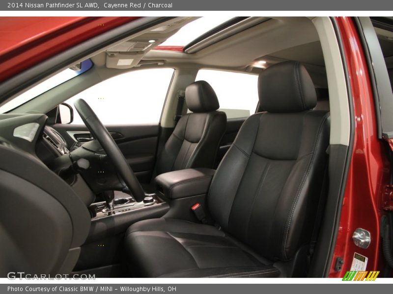 Cayenne Red / Charcoal 2014 Nissan Pathfinder SL AWD