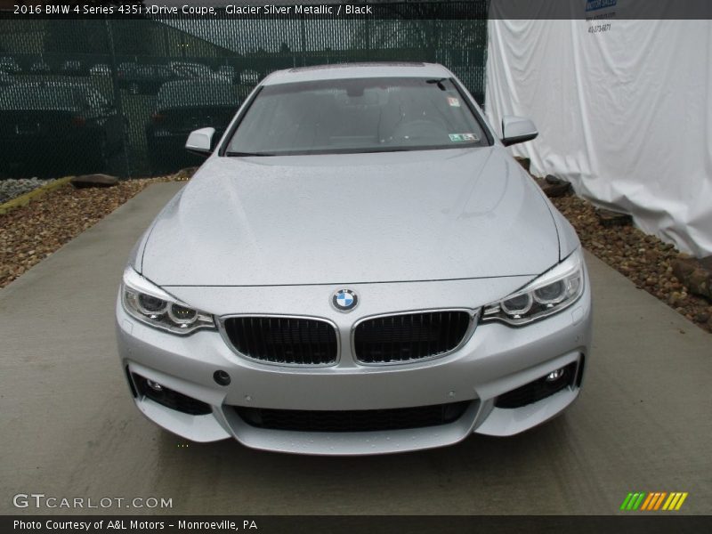 Glacier Silver Metallic / Black 2016 BMW 4 Series 435i xDrive Coupe