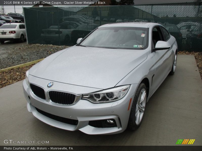 Glacier Silver Metallic / Black 2016 BMW 4 Series 435i xDrive Coupe