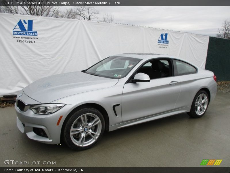 Glacier Silver Metallic / Black 2016 BMW 4 Series 435i xDrive Coupe